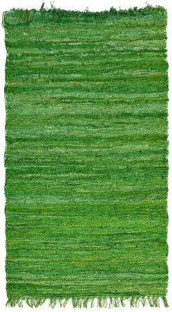 FLAT LEATHER GREEN